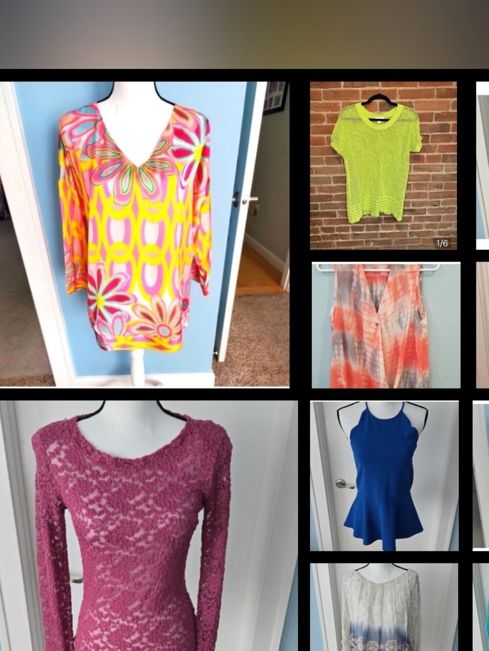 Lots Of Women Summer Tops Blouse Short Sleeve Long Sleeve Printed Sizes M-L ASK!